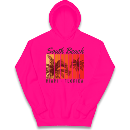 South Beach Miami Florida kids hoodie
