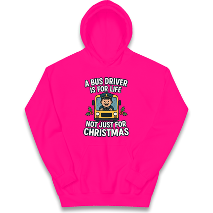 Bus Driver Christmas Kids Hoodie