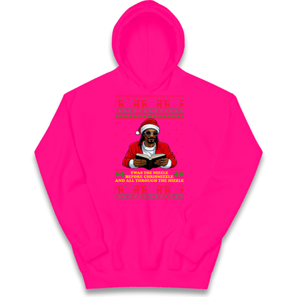 Snoop Dogg Nizzle Christmas Kids Hoodie