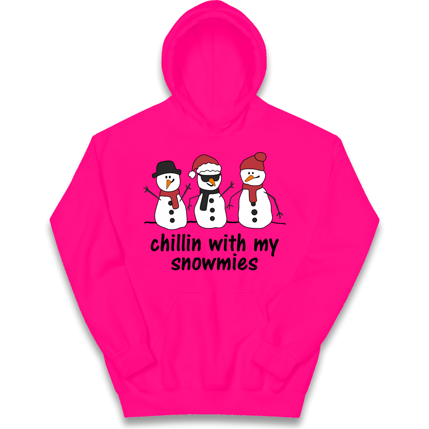 Chillin With My Snowmies kids hoodie