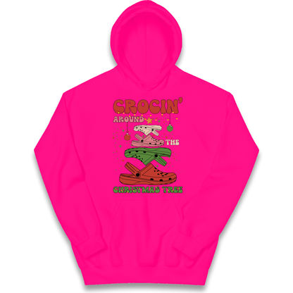 Crockin Around the Christmas Tree Christmas kids hoodie
