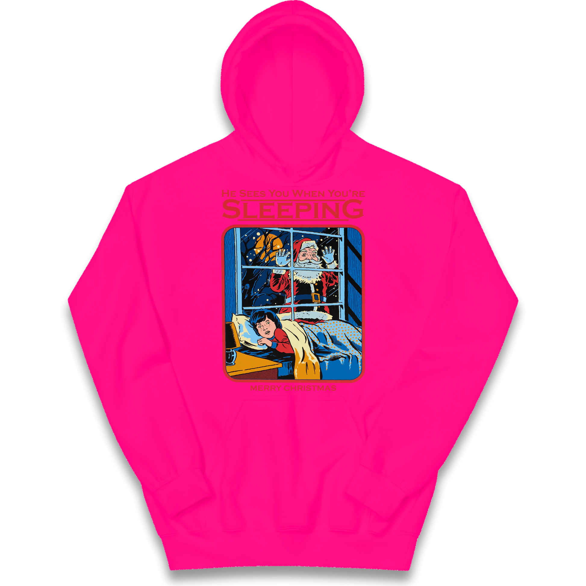 Creepy Santa Claus Christmas kids hoodie