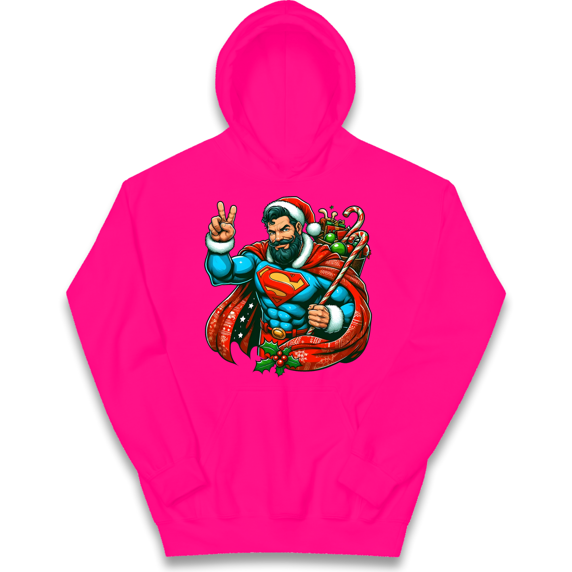 Superman Santa kids hoodie