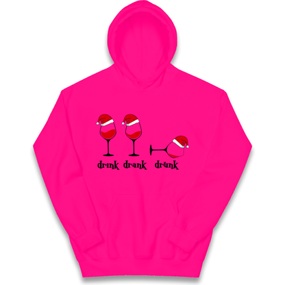 Drink Drank Drunk Kids Hoodie