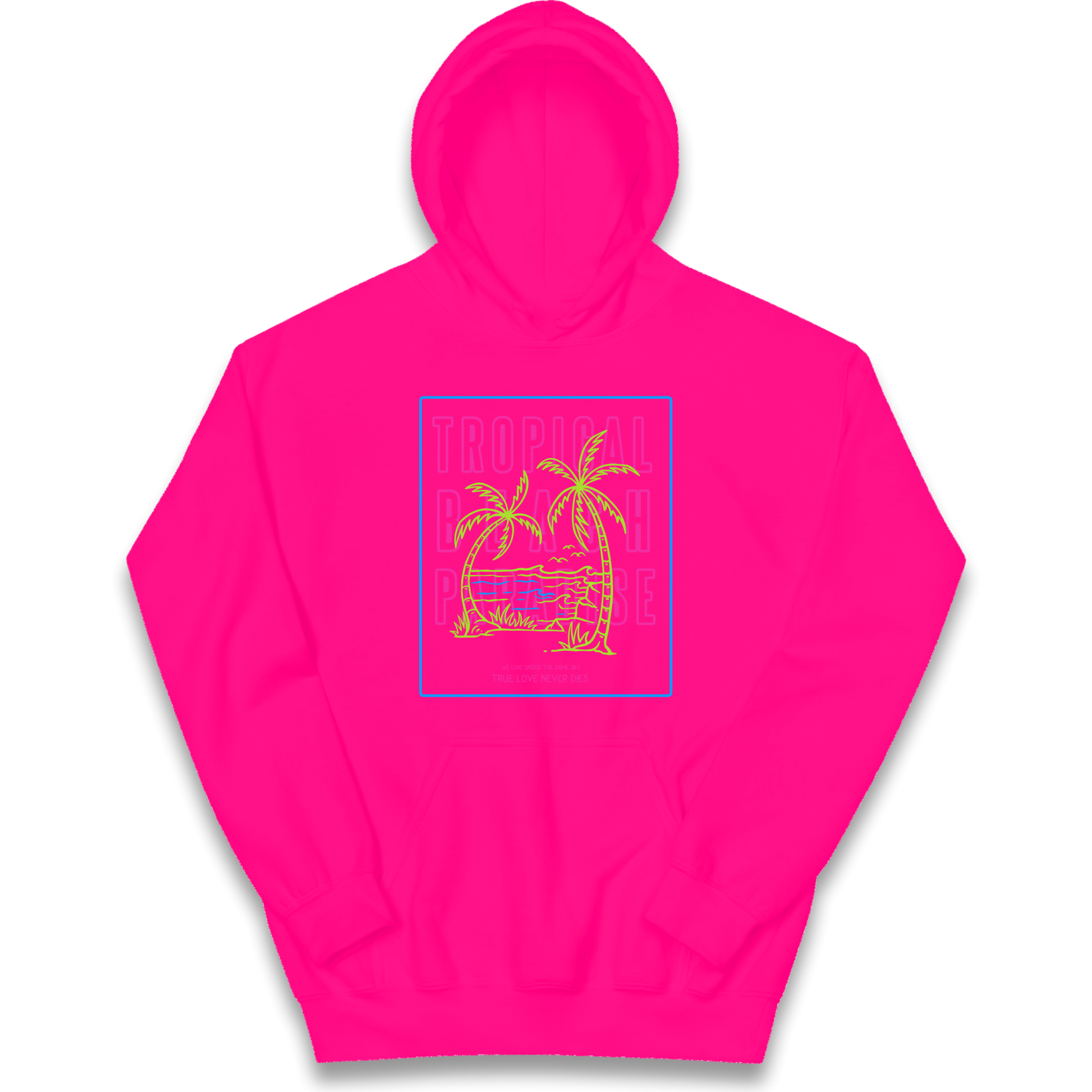 Tropical Beach Paradise kids hoodie