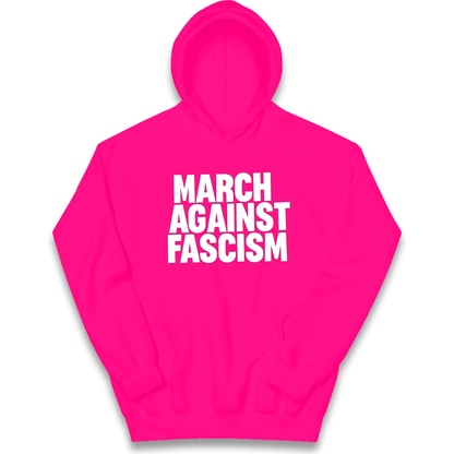 March Against Fascism kids hoodie