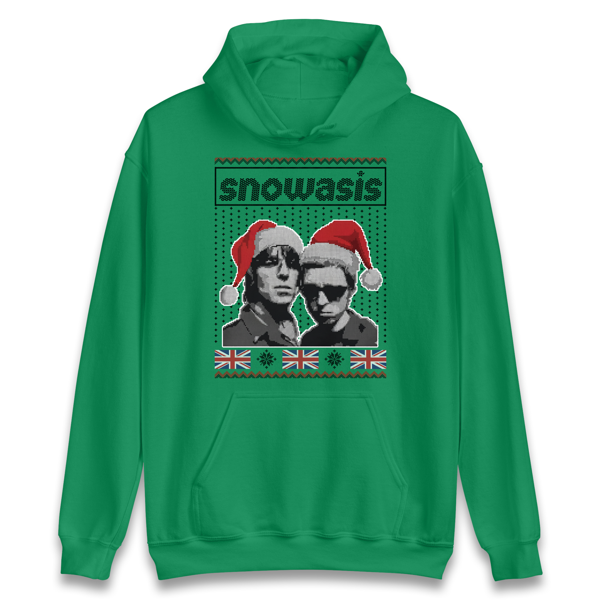 Snowasis Union Jack Christmas Hoodie
