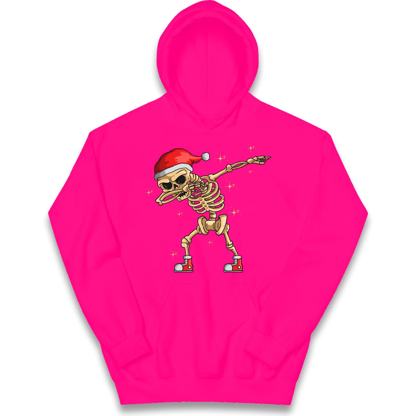 Santa Skellington Dabbing Christmas kids hoodie