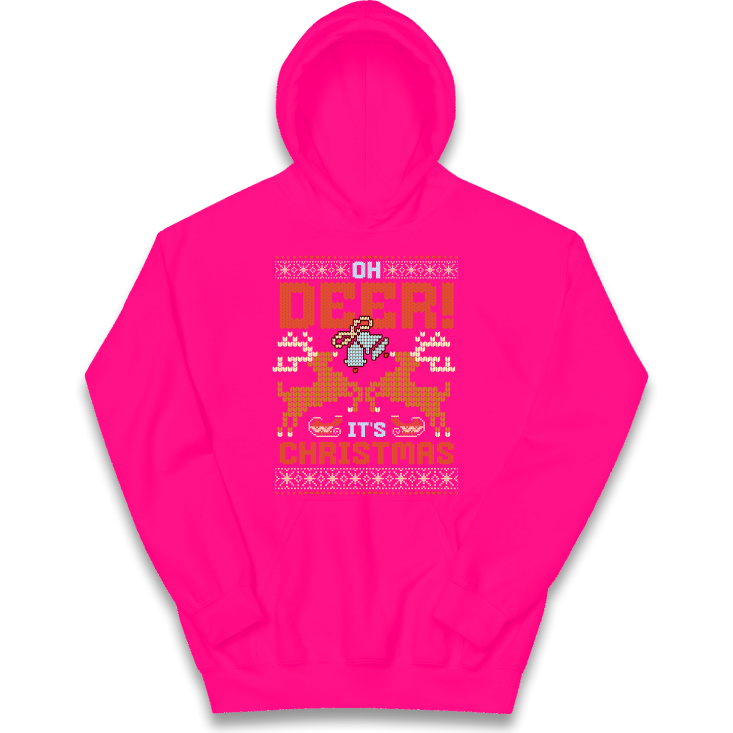Oh Deer its Christmas kids hoodie