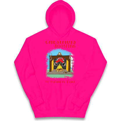 Chestnuts Roasting On An Open Fire Christmas kids hoodie