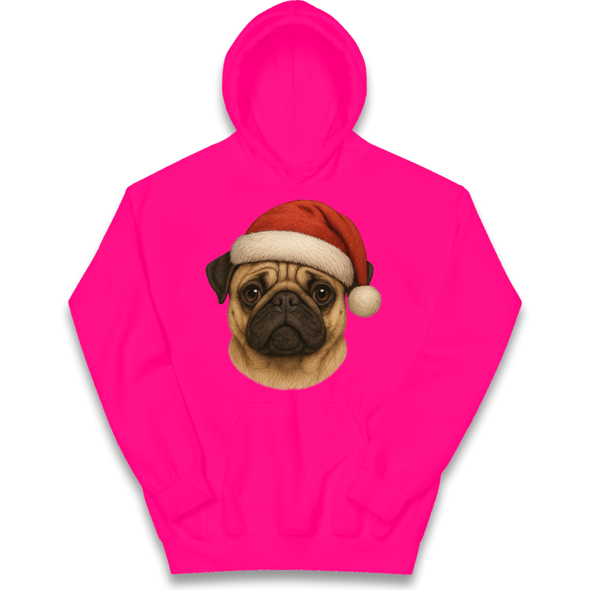 Pug Face Christmas kids hoodie