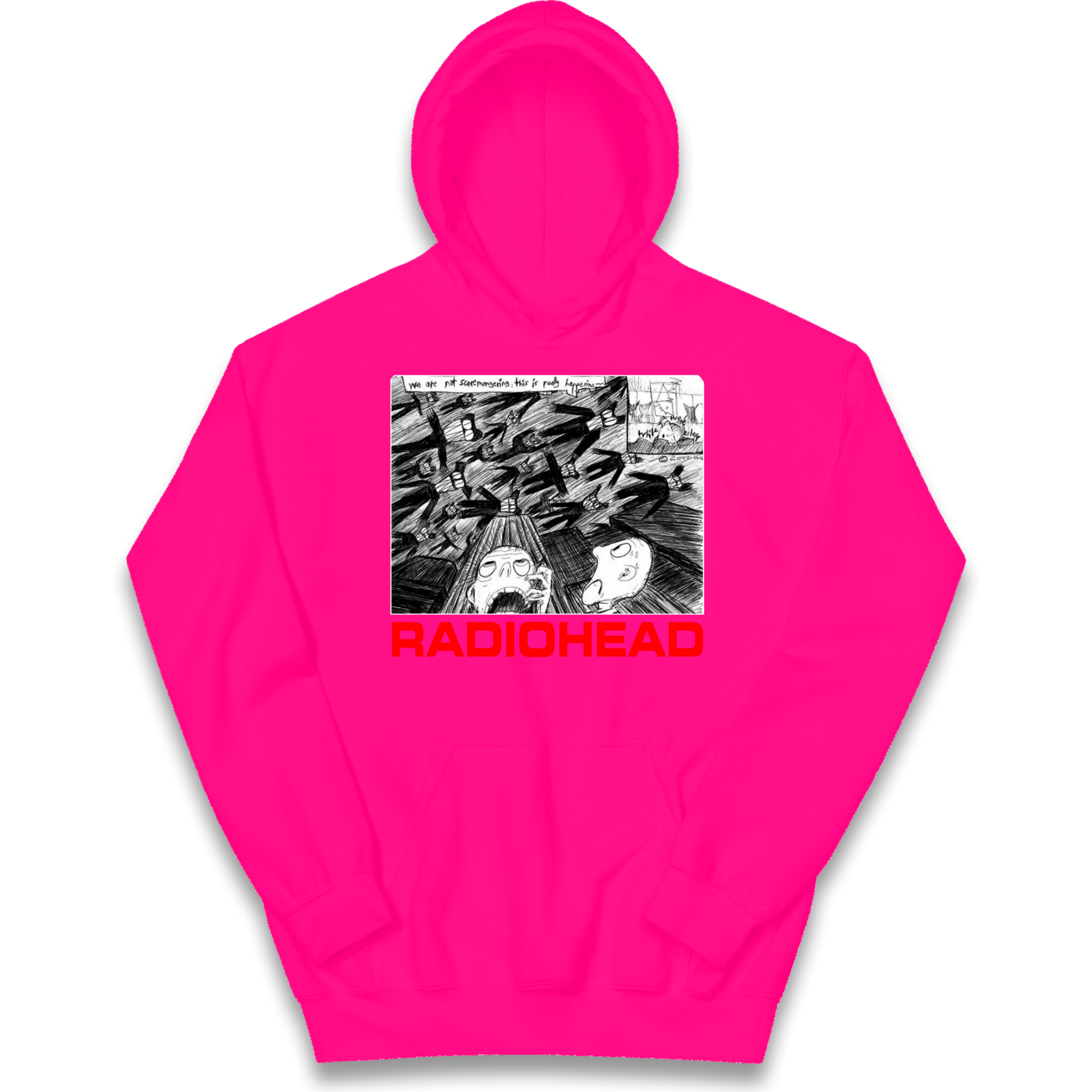 Radiohead We Are Not Screaming kids hoodie
