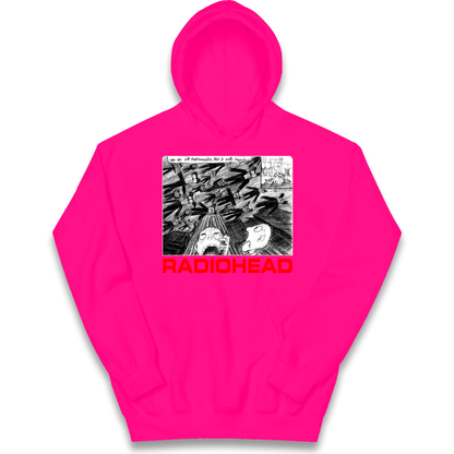 Radiohead We Are Not Screaming kids hoodie