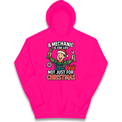 Mechanic Christmas Kids Hoodie