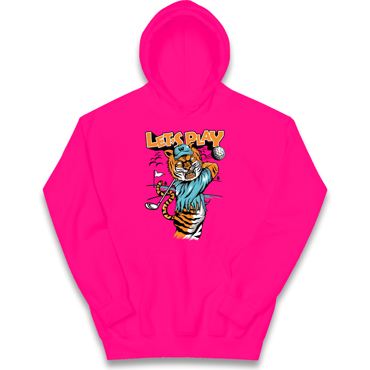 Lets Play Golf Tiger kids hoodie