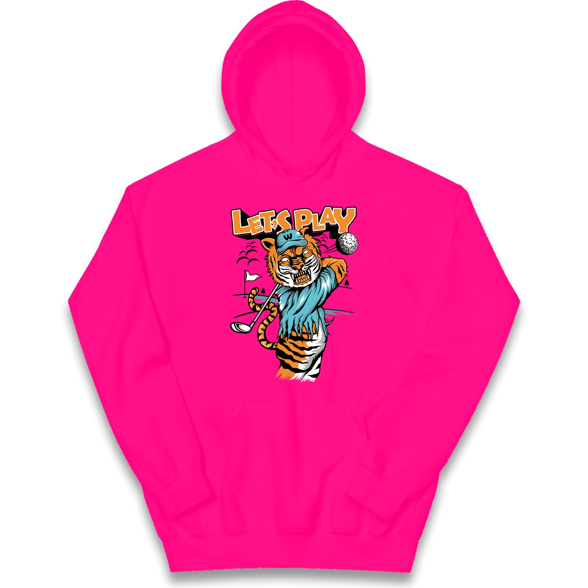 Lets Play Golf Tiger kids hoodie