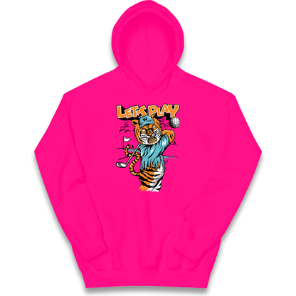 Lets Play Golf Tiger kids hoodie