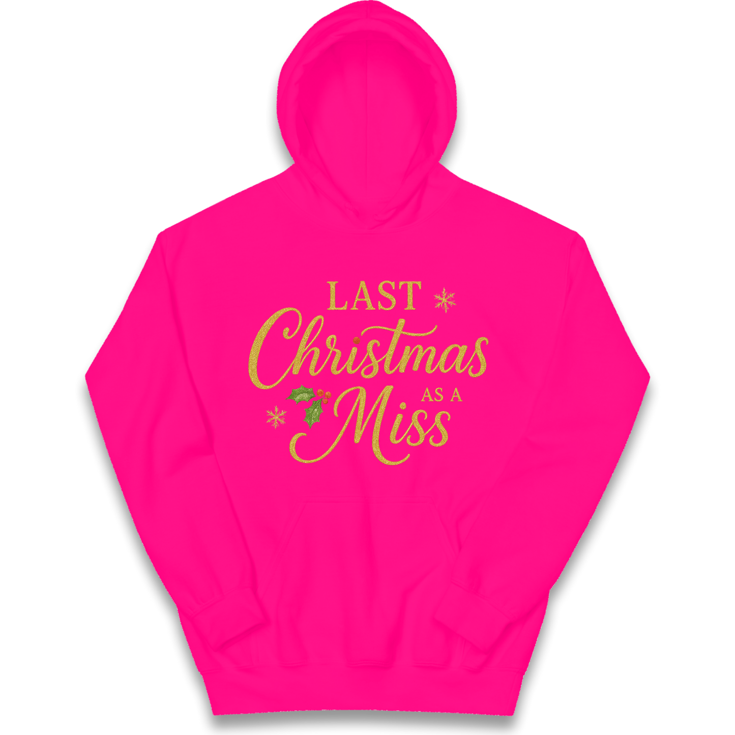 Last Christmas as a Miss kids hoodie