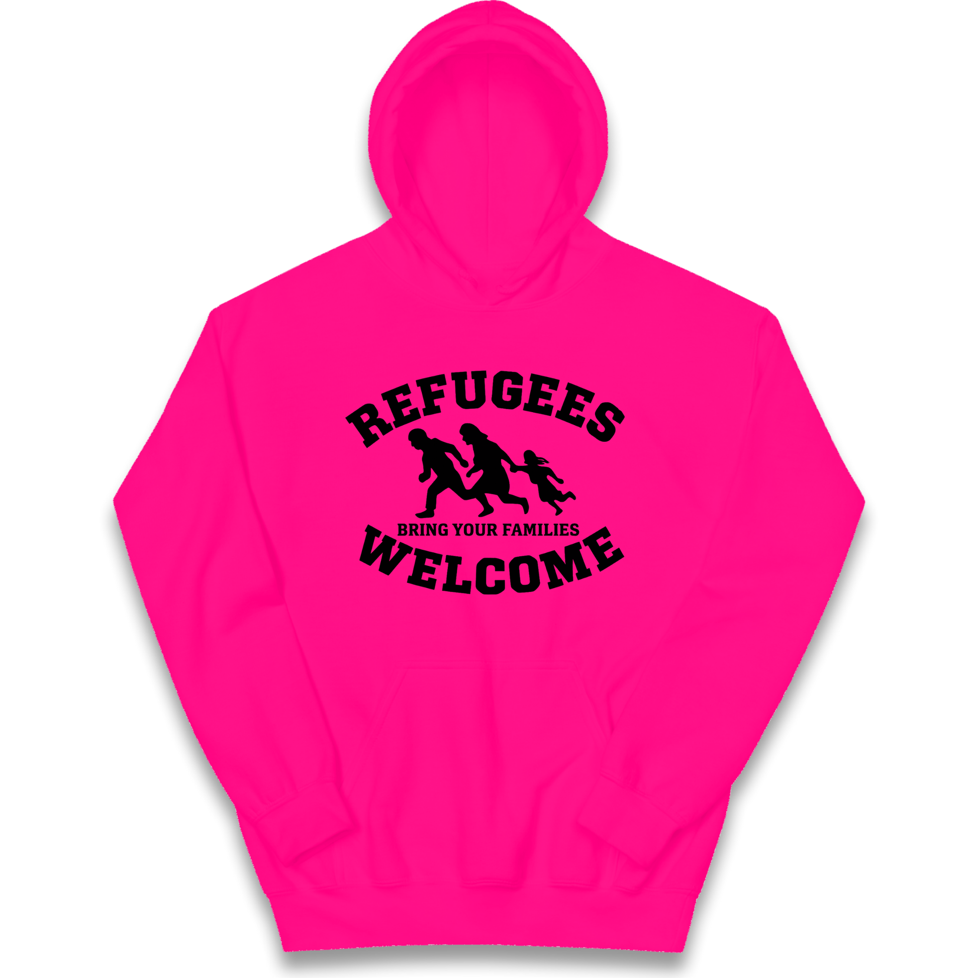 Welcome Refugees kids hoodie