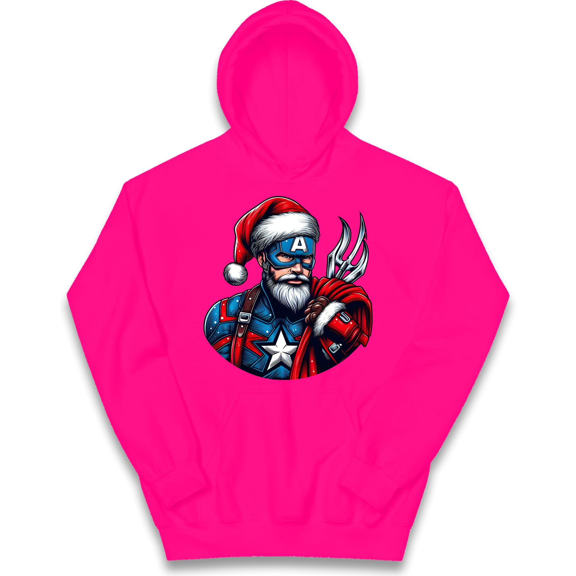 Captain America Santa kids hoodie
