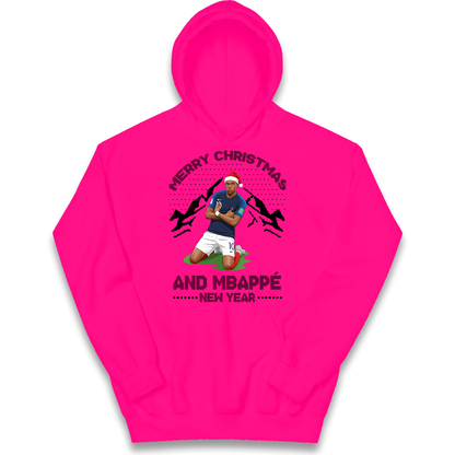 Mbappe Christmas Kids Hoodie