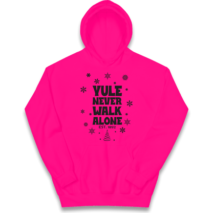 Yule Never Walk Alone Liverpool Christmas kids hoodie