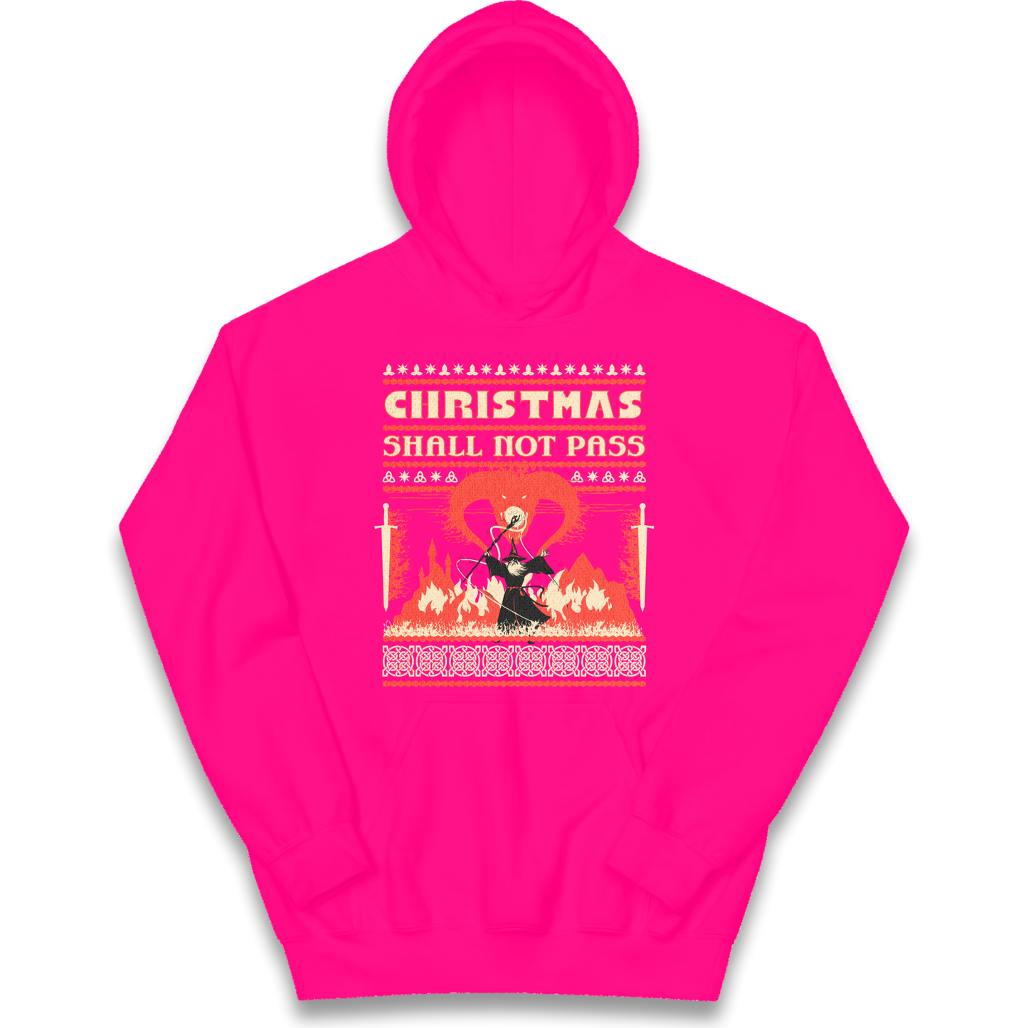 Christmas Shall Not Pass kids hoodie