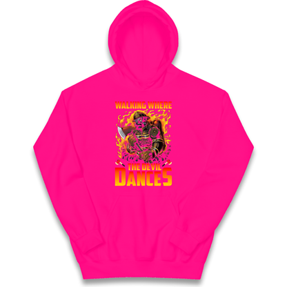 Walking Where The Devil Dances kids hoodie