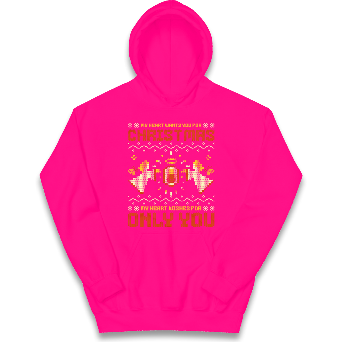 My Heart Wants You For Christmas Only You Christmas kids hoodie
