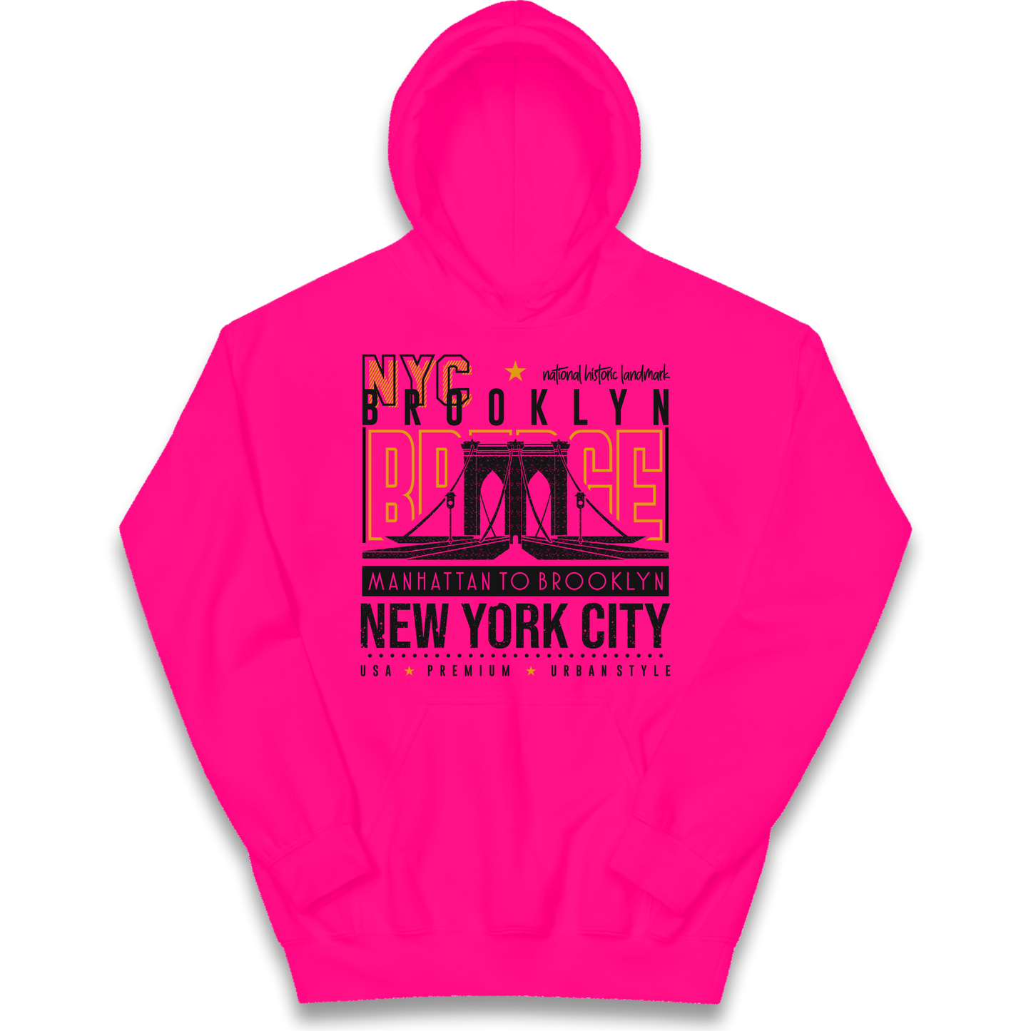 NYC Brooklyn Bridge kids hoodie
