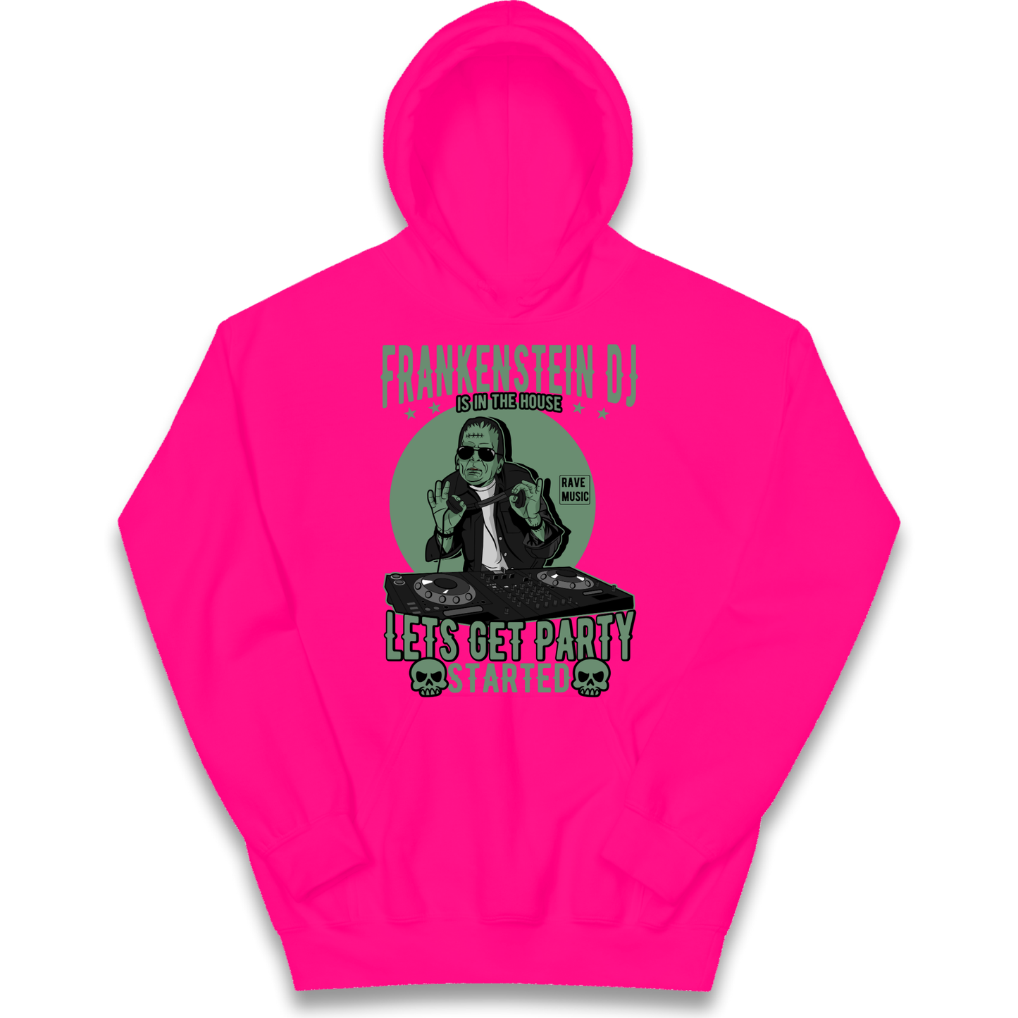 Frankenstein DJ kids hoodie