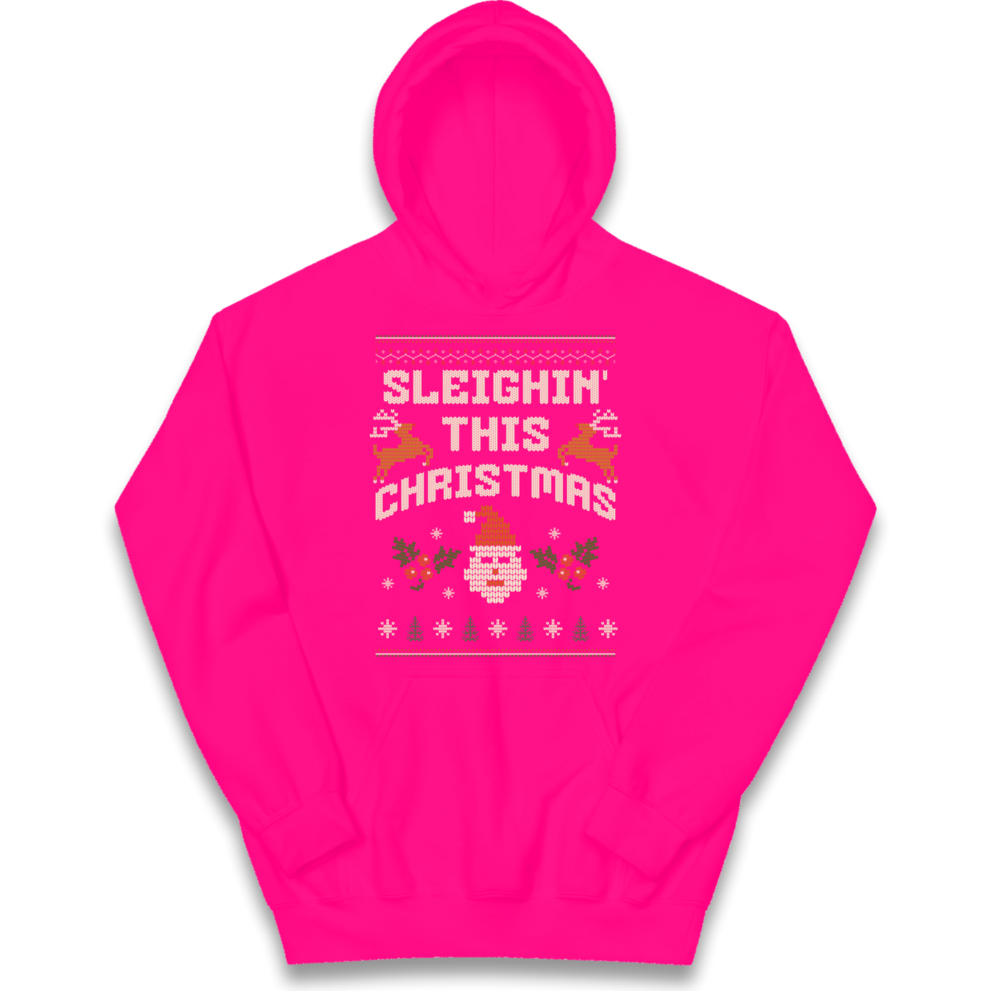 Sleighin This Christmas Christmas kids hoodie
