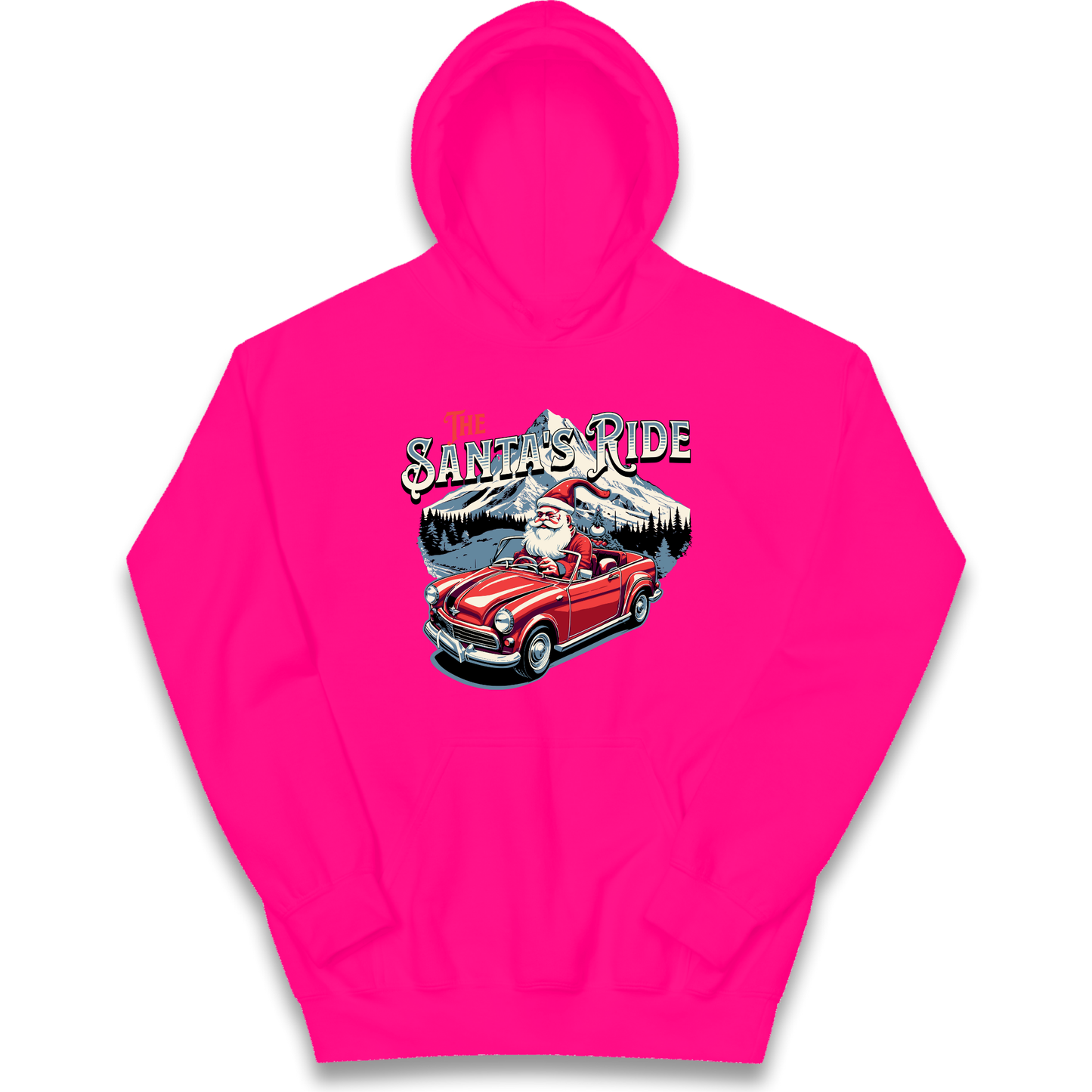 The Santas Ride Christmas kids hoodie