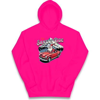 The Santas Ride Christmas kids hoodie