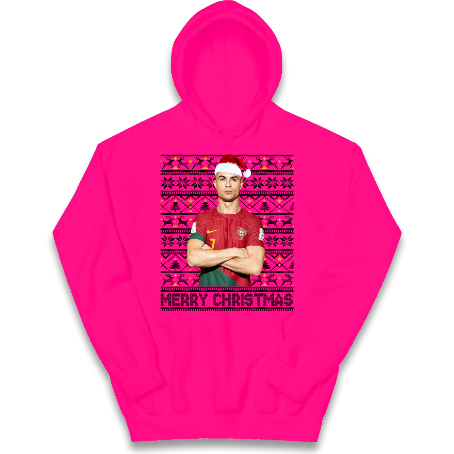 Merry Christmas Ronaldo kids hoodie