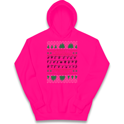 stranger things christmas jumper Kids Hoodie