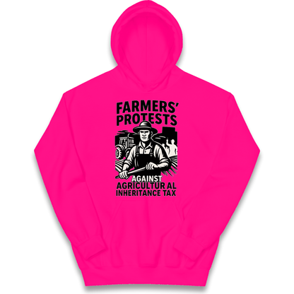 Farmers’ Protests Against Agricultural Inheritance Tax kids hoodie
