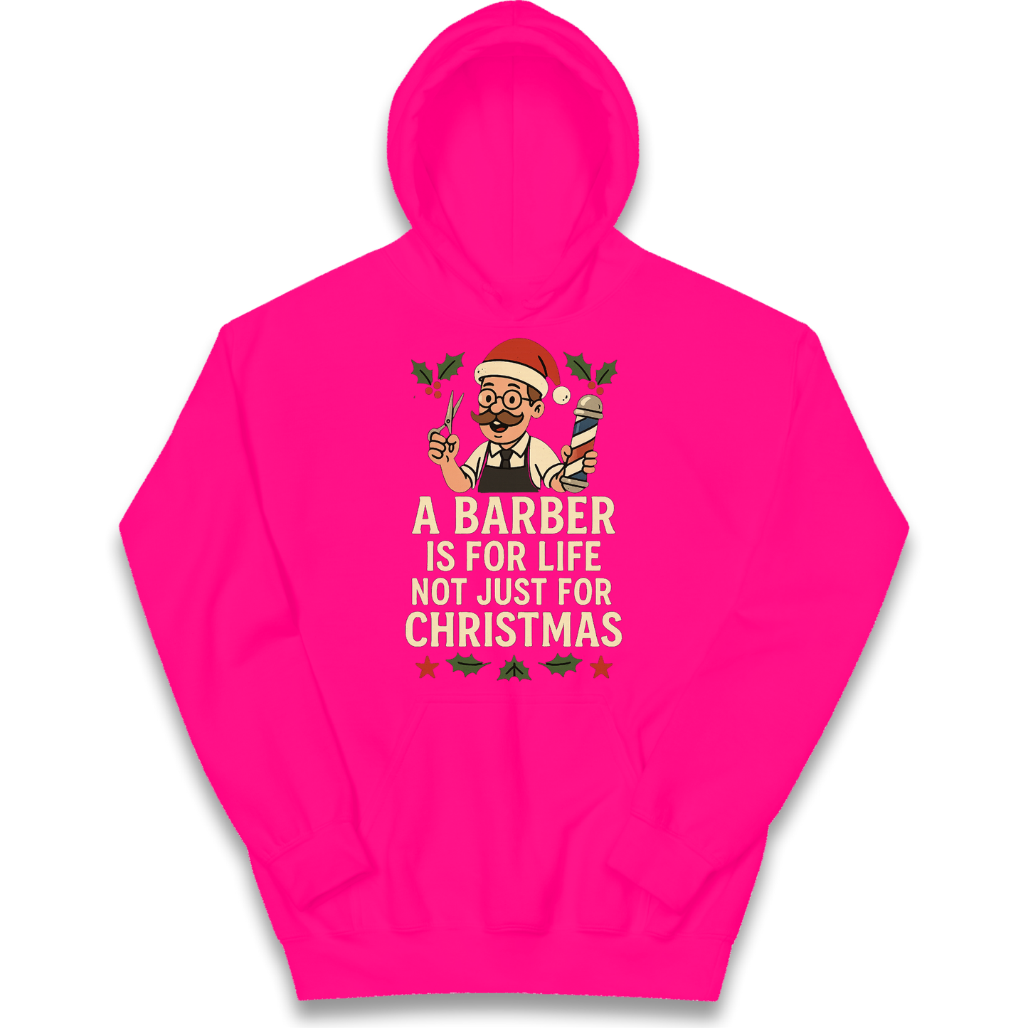 Barber Christmas Kids Hoodie