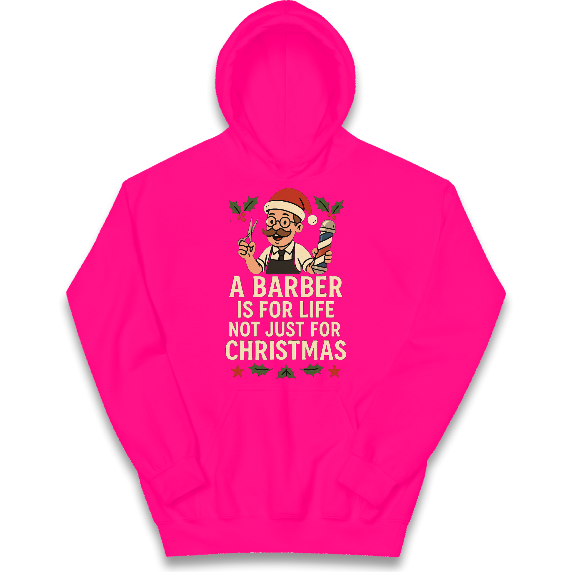 Barber Christmas Kids Hoodie