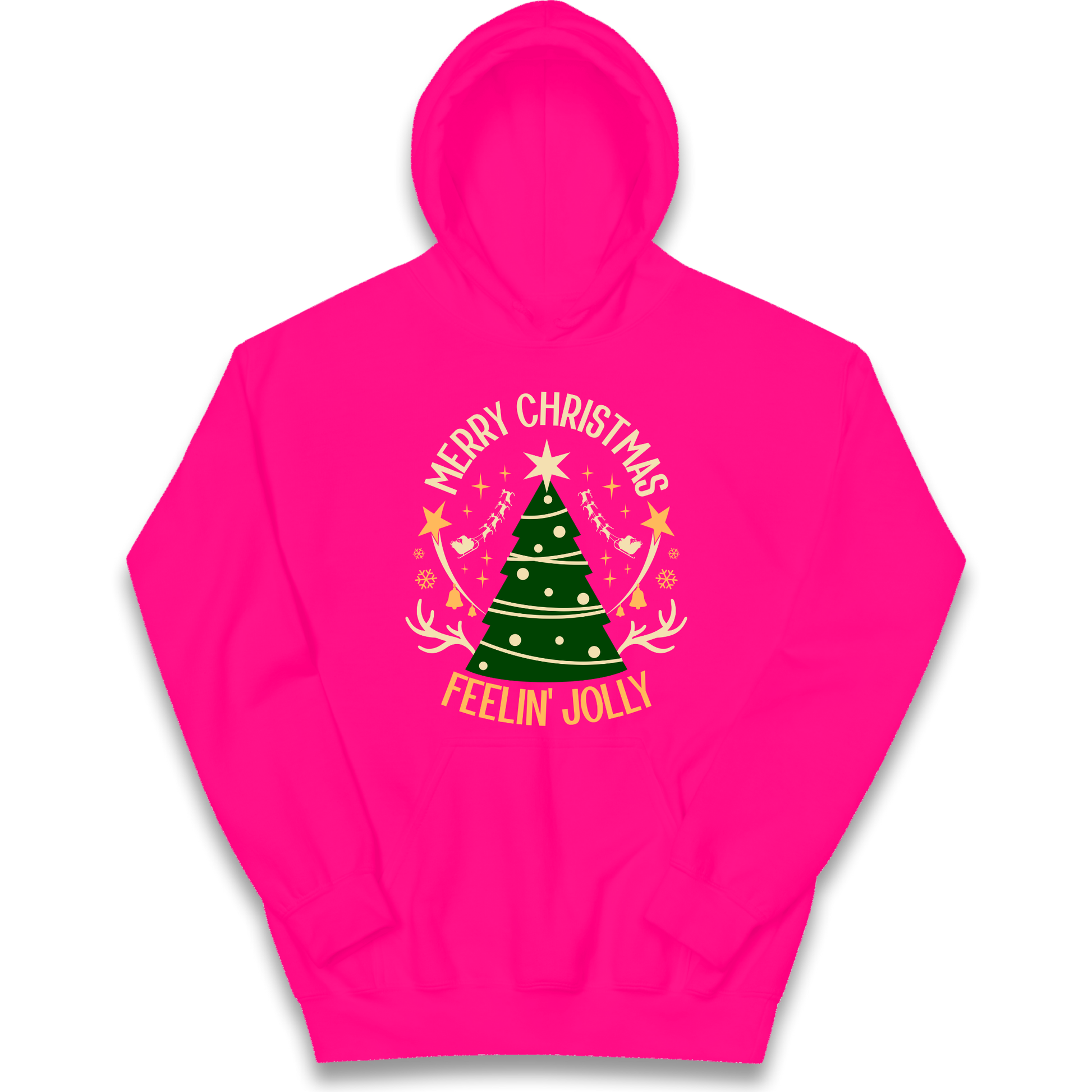 Merry Christmas Feeling Jolly Christmas kids hoodie