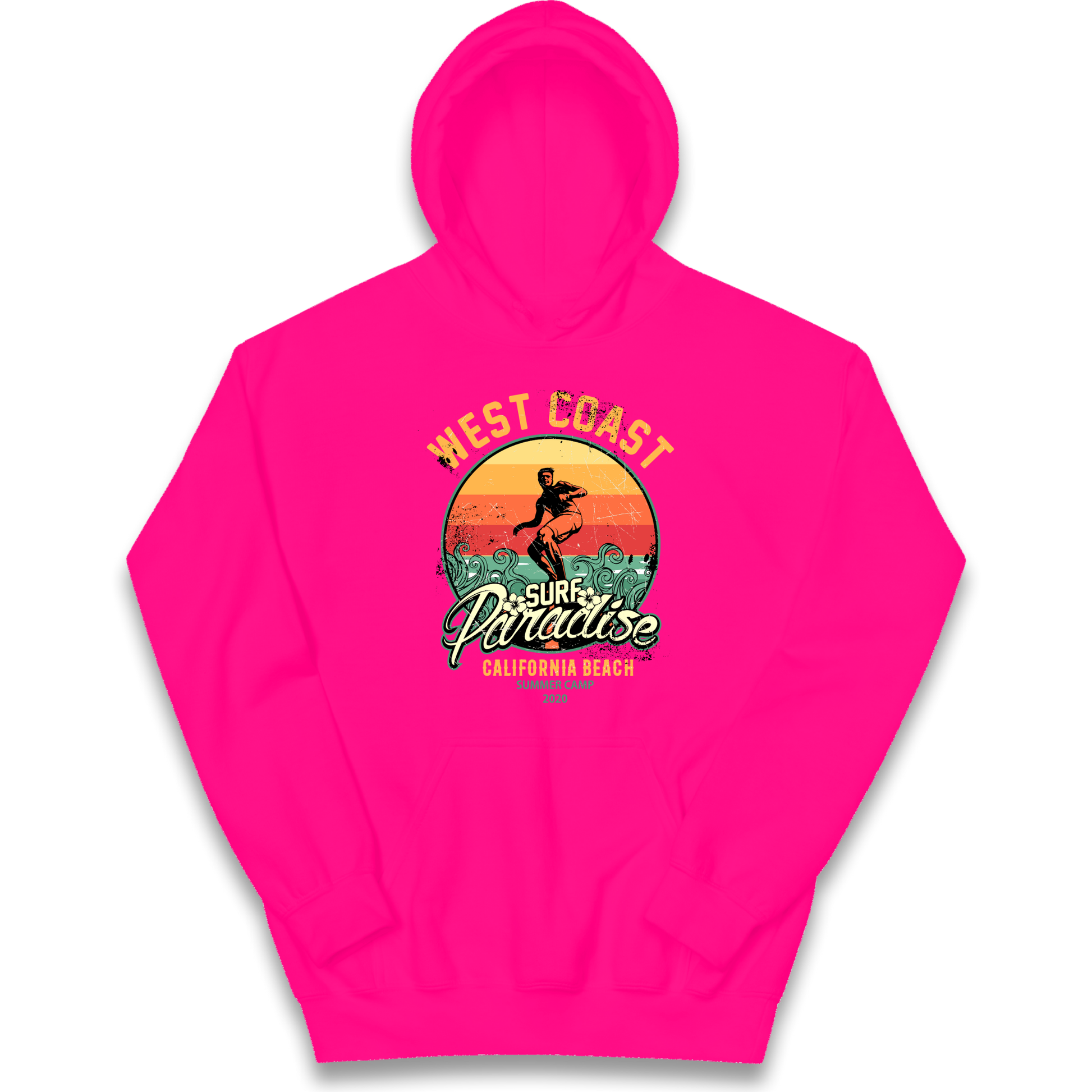 West Coast Surf Paradise kids hoodie