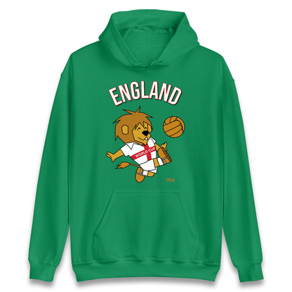England World Cup Willie 1966 Football Hoodie
