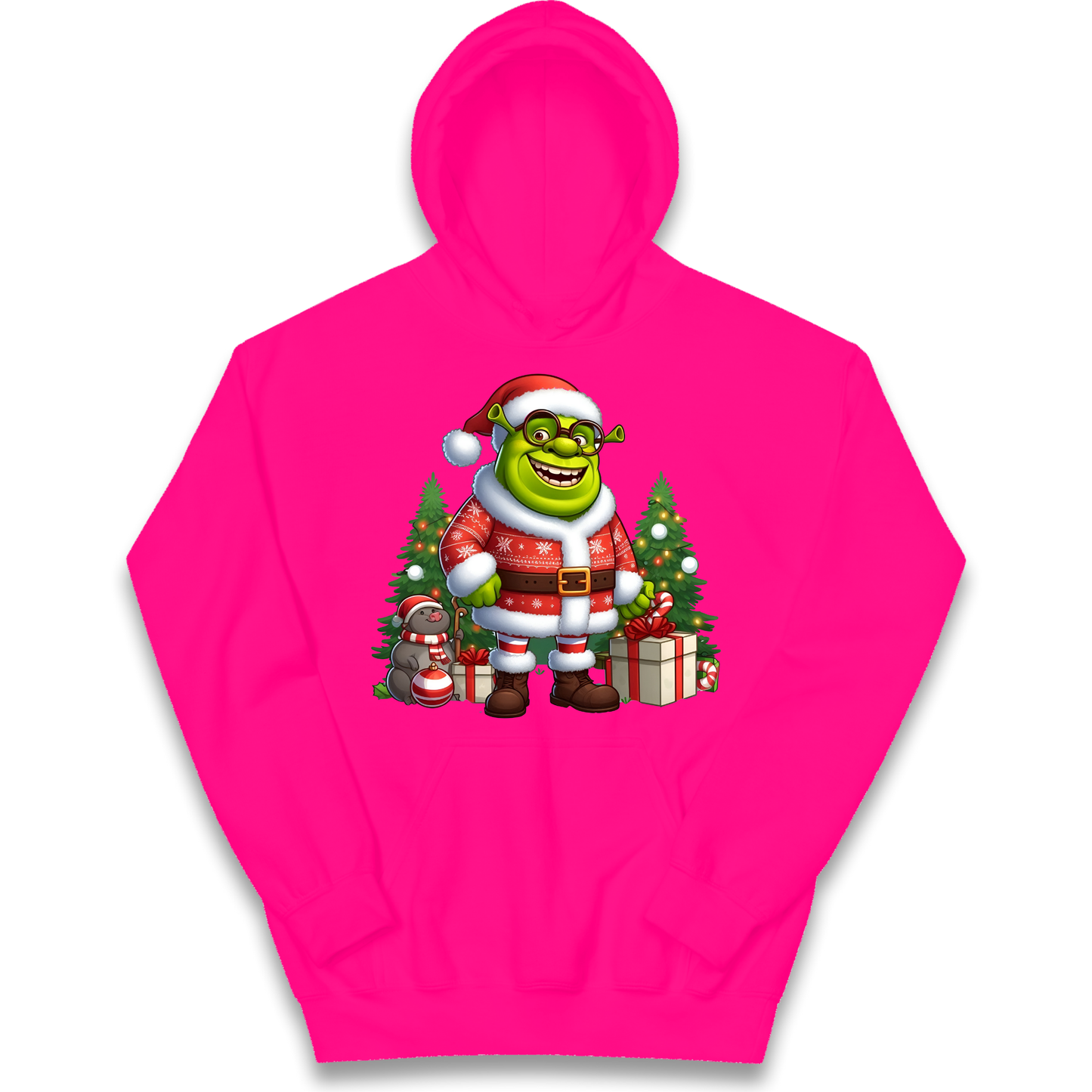 Shrek Santa Claus Presents kids hoodie