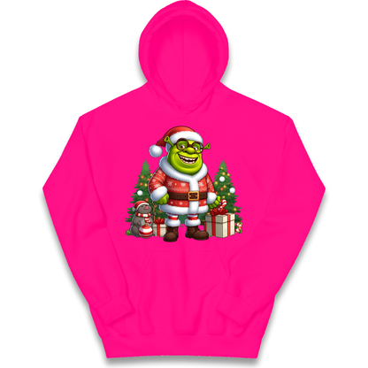 Shrek Santa Claus Presents kids hoodie