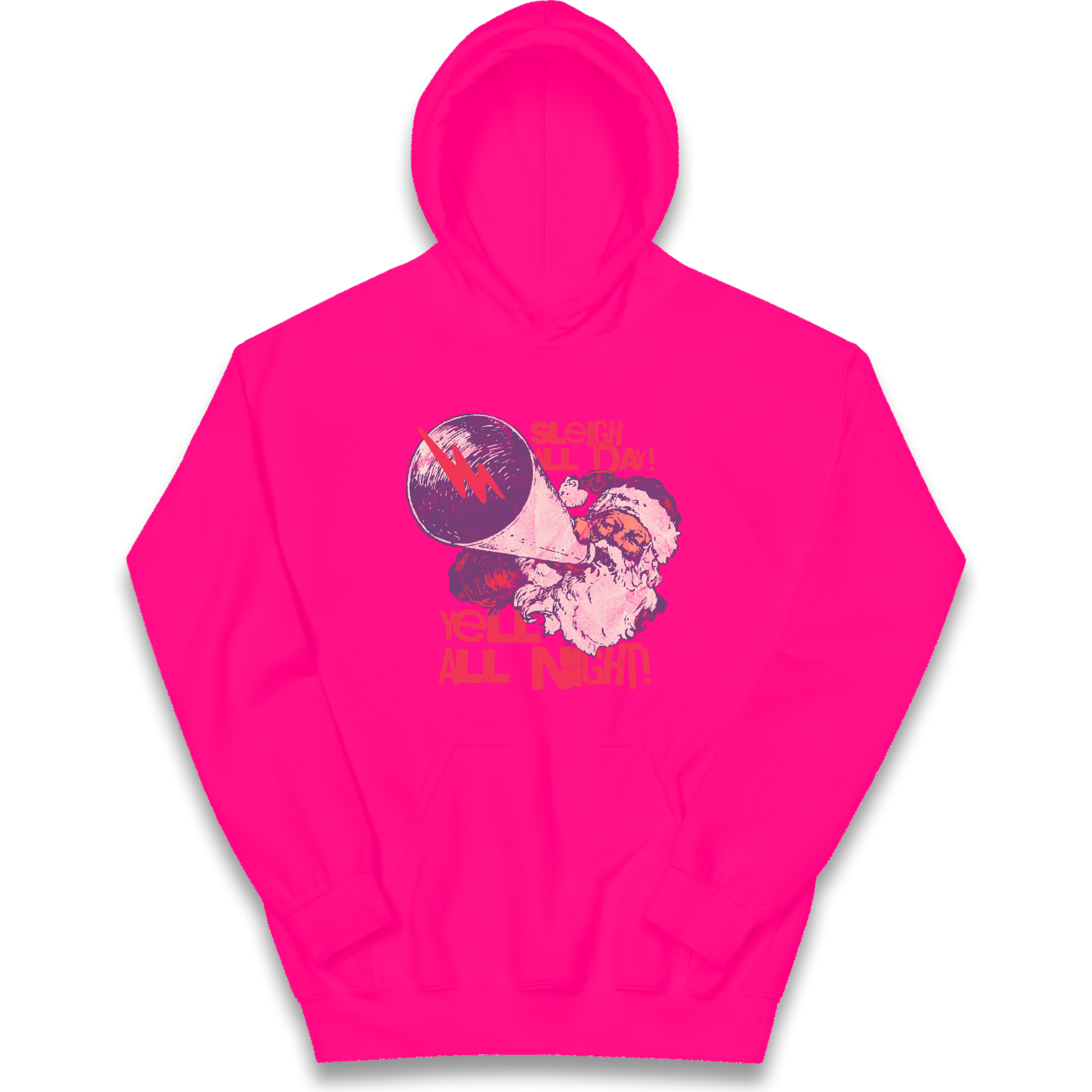 Sleigh All Day Yell All Night Santa Christmas kids hoodie