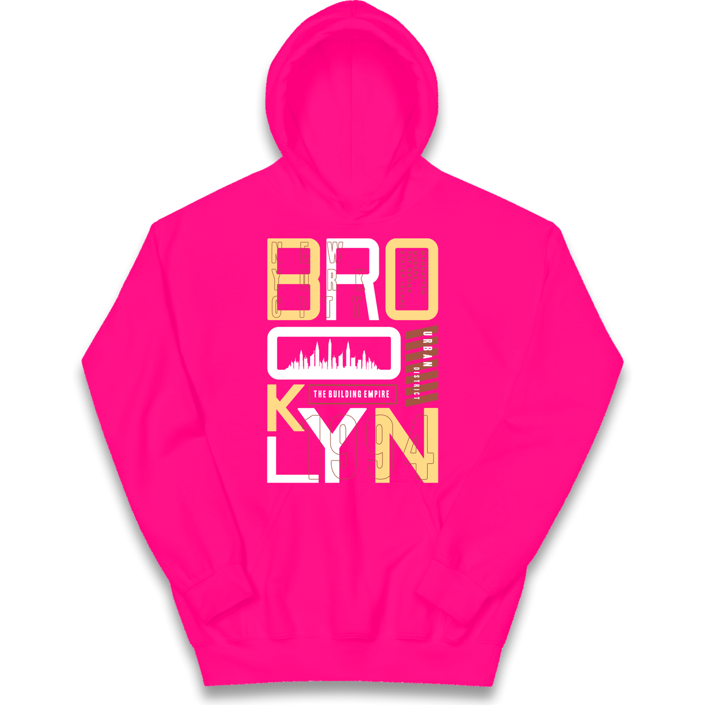 Brooklyn New York Urban District kids hoodie