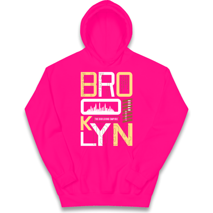 Brooklyn New York Urban District kids hoodie