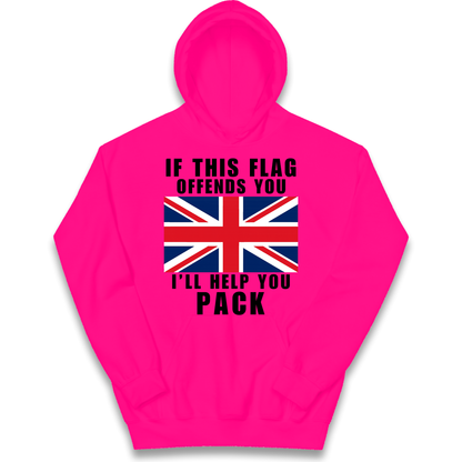 If This Flag Offends You I Will Help You Pack kids hoodie