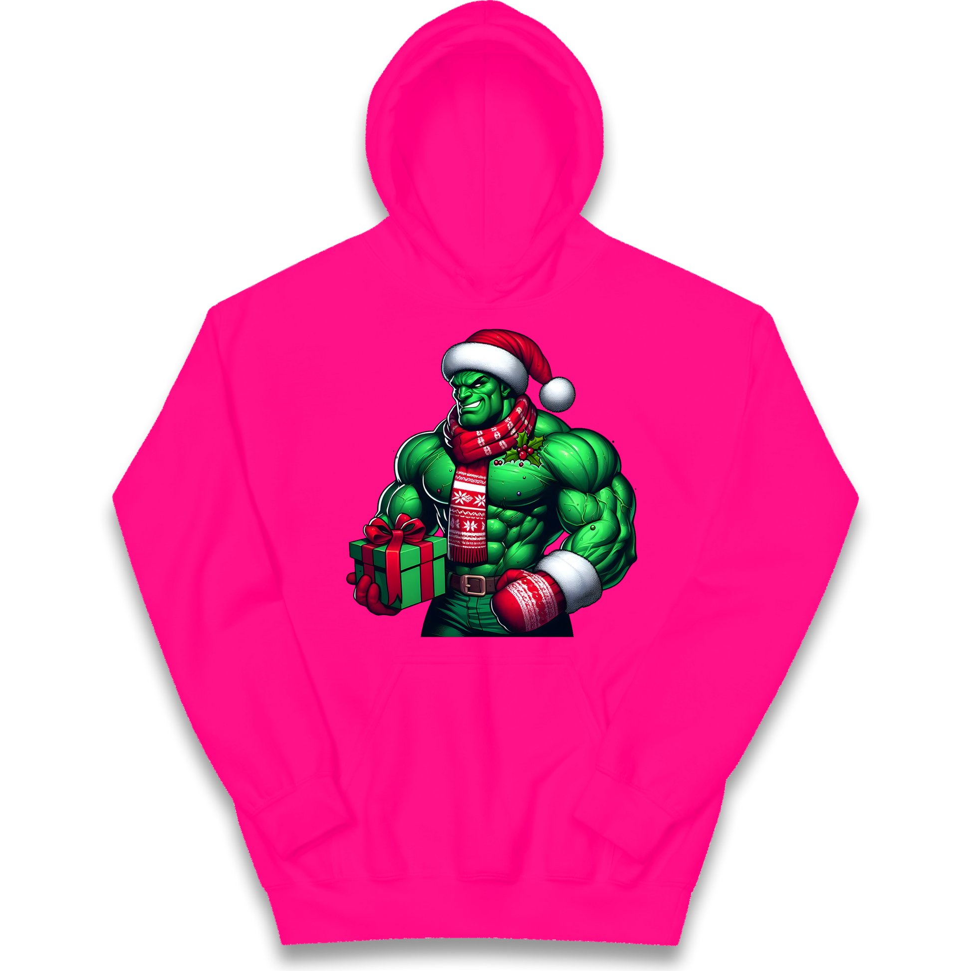 The Hulk Santa kids hoodie