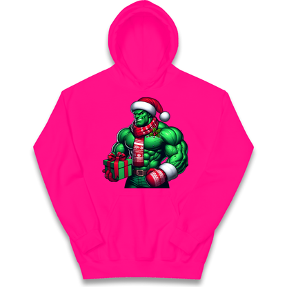 The Hulk Santa kids hoodie